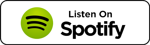 logo of Spotify with words Listen on Spotify