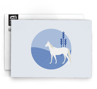 Horse Illustrated Memorial Card