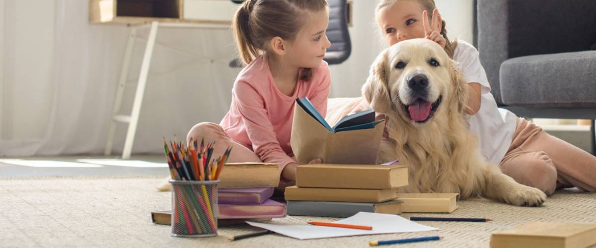 Golden Retriever with Children