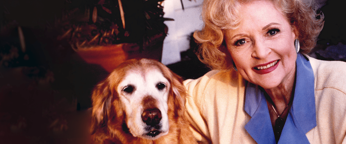 Betty White and dog