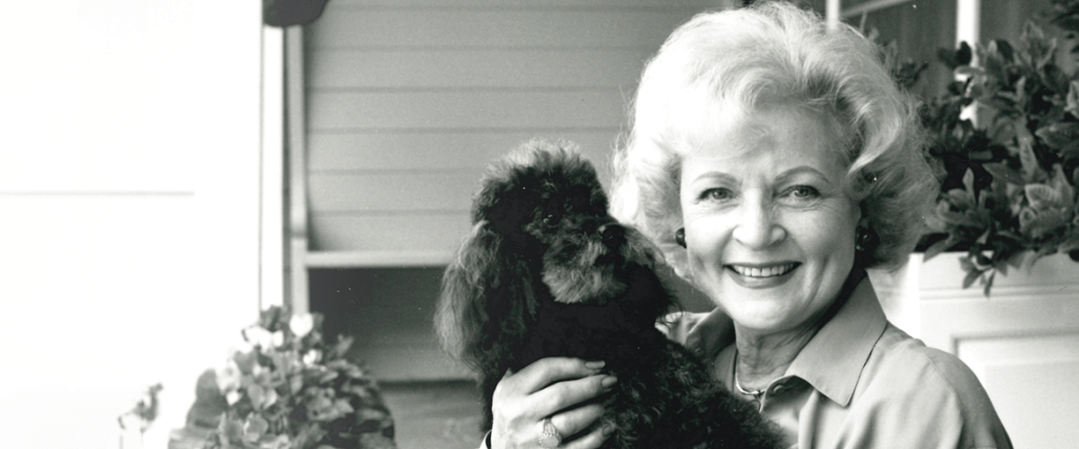 Betty White and dog