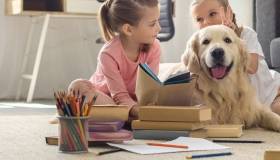 Golden Retriever with Children