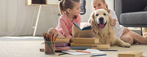 Golden Retriever with Children