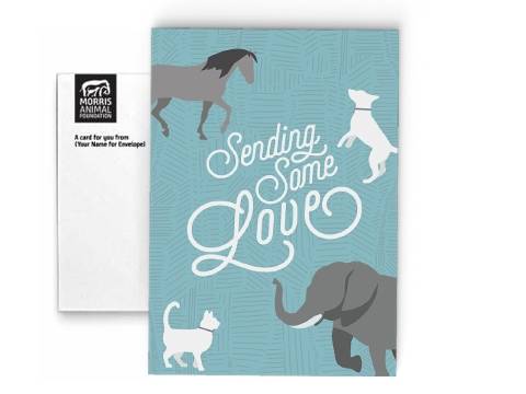 Image of front of the Sending Some Love Honor Card 