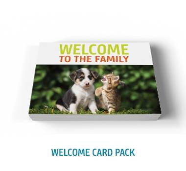 Image of front of the Welcome to the Family Honor Card Pack