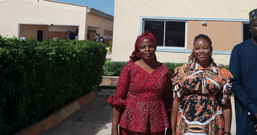 Veterinary Student Scholar research team - Dr. Weka and Dr. Asinamai (mentors) Dr. Ankala in the middle (PI)